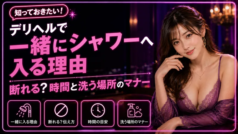デリヘルで一緒にシャワーへ入る理由|断れる?時間と洗う場所のマナー