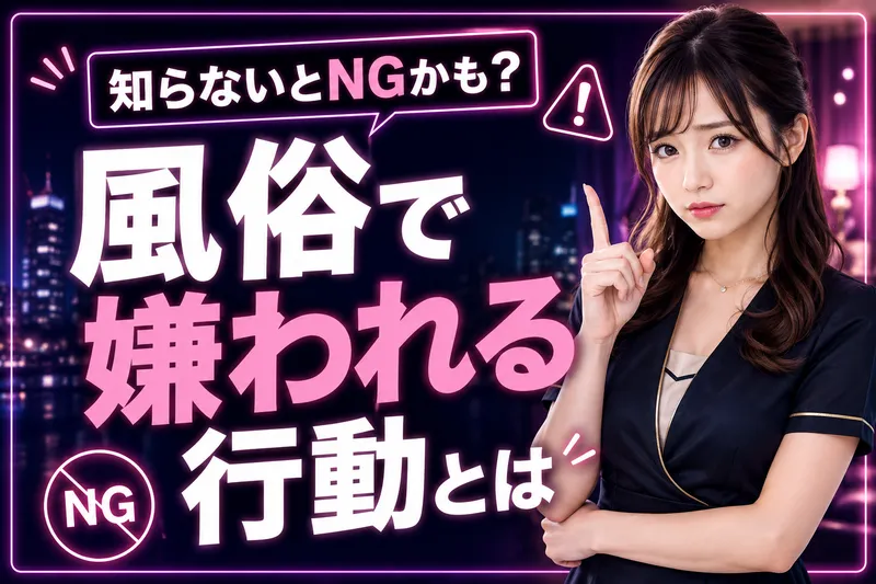 風俗のNGとは?知らないと損する“嫌がられる行動”と好印象なお客様の特徴を徹底解説